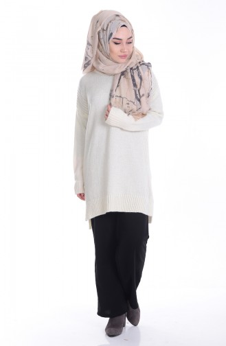 iLMEK Asymmetric Sweater  4033-03 Bone 4033-03