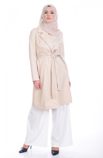 Cream Raincoat 6011-01