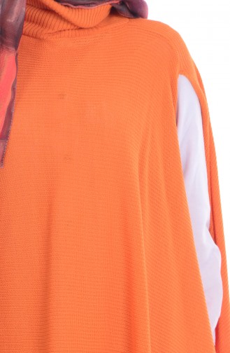 Choker Knitwear Poncho 2018-09 Orange 2018-09