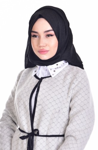 Col Chemise Perlés 8043E-02 Blanc 8043E-02