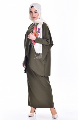 Tunic Skirt Double Suit 1044-01 Khaki 1044-01