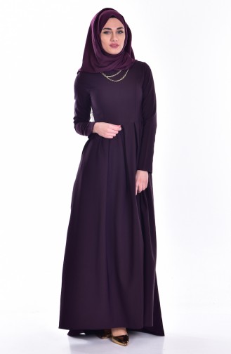 Robe Hijab Pourpre 3672-02