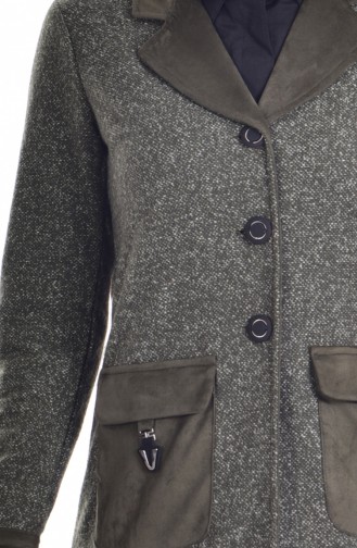 Buttoned Coat 37413-01 Khaki 37413-01