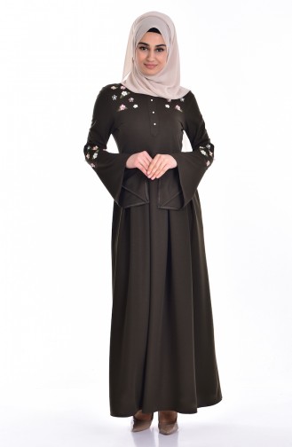 Robe Hijab Khaki 8015-08
