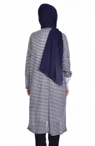 Fledermaus Arm Strickjacke 1495A-02 Dunkelblau 1495A-02