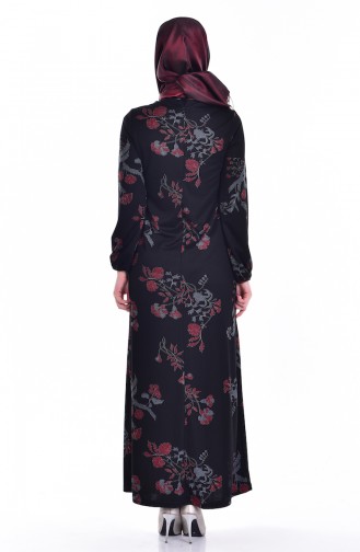 Hijab Kleid  1631-02 Schwarz 1631-02