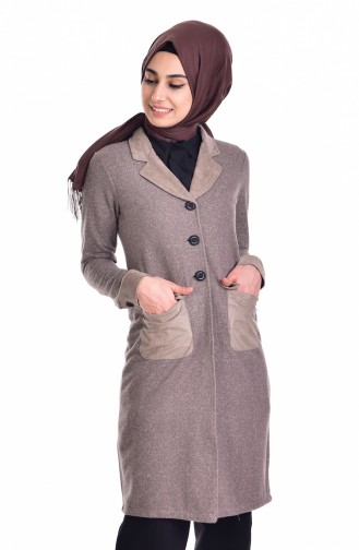 Buttoned Coat 37413-03 Mink 37413-03