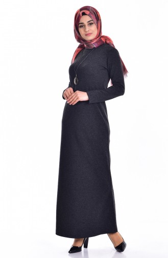 Black Hijab Dress 2900-03