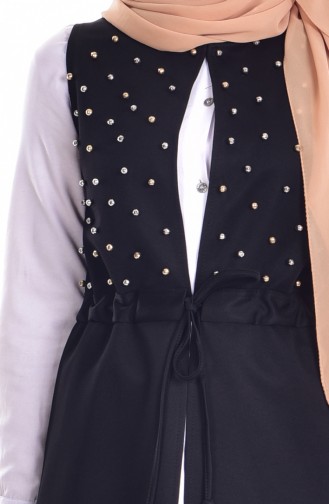 Vest with Pearls 7000-01 Black 7000-01