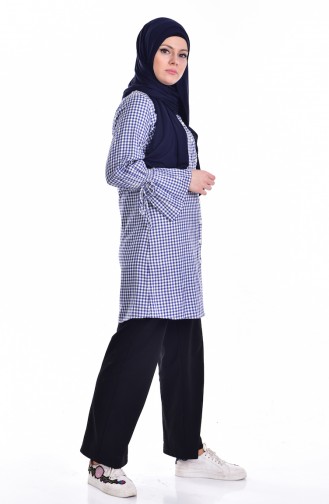 Light Navy Blue Tuniek 6885-05