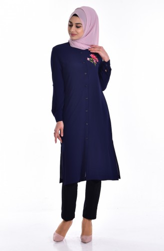 Navy Blue Tuniek 6870-05