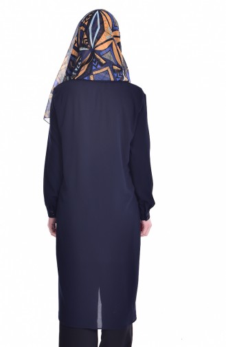 Navy Blue Tuniek 6875-08