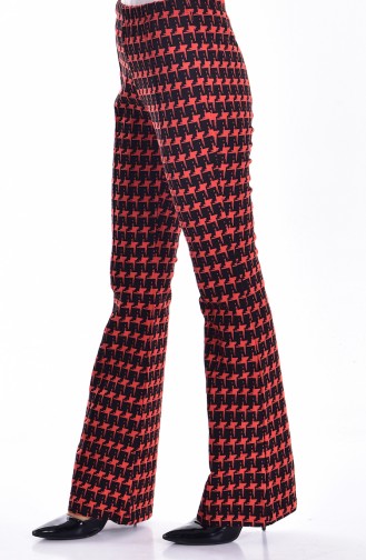 Patterned Trousers 0034-01 Orange 0034-01