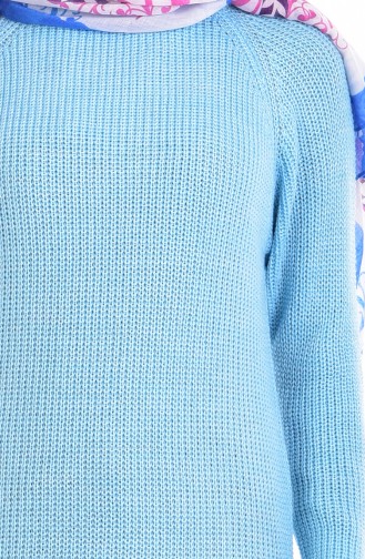 Choker Knitwear Sweater 2017-13 Light Blue 2017-14