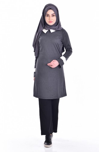 Shirt Collar Tunic 0035-02 Anthracite 0035-02