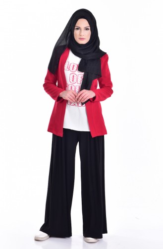 Blouse Jacket Double Suit 8912-07 Red 8912-07