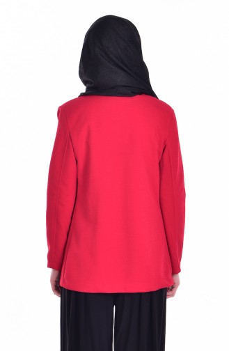 Bluz Ceket İkili Takım 8912-07 Kırmızı