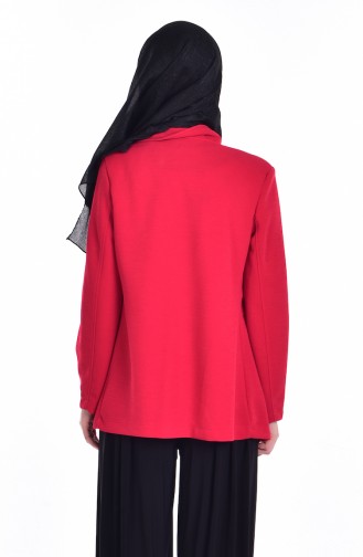 Ensemble Deux Pieces Blouse Veste 8914-02 Rouge 8914-02