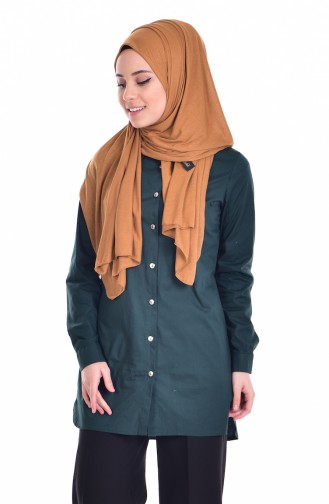 Buttoned Shirt 6910-02 Dark Green 6910-02