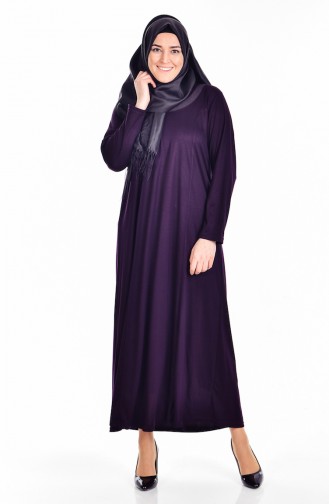 Purple Hijab Dress 4436-01