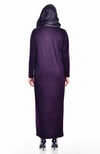Purple Hijab Dress 4436-01