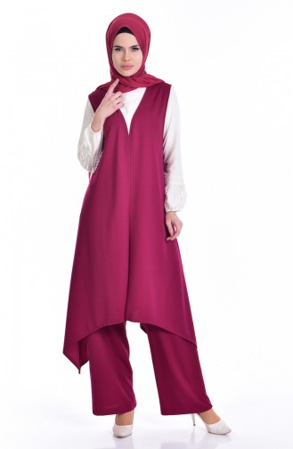 Ensemble 3 Pieces avec Chemise 0735-04 Plum 0735-04