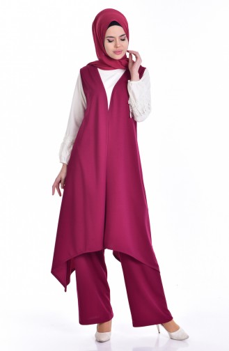 Ensemble 3 Pieces avec Chemise 0735-04 Plum 0735-04