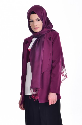 Ensemble Deux Pieces Blouse Veste 8914-05 Plum 8914-05