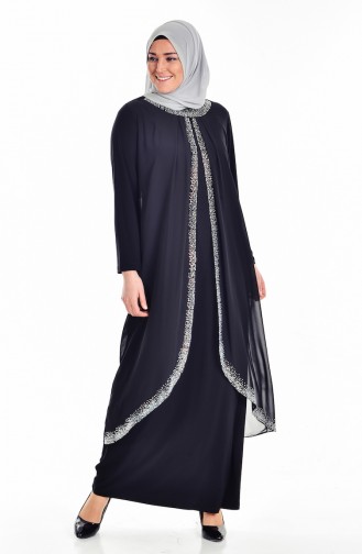 Black İslamitische Jurk 6101-03