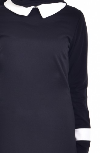 Shirt Collar Tunic 0035-01 Black 0035-01