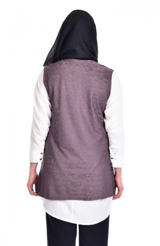 Plus Size Vest with Pockets 2170A-04 Mink 2170A-04