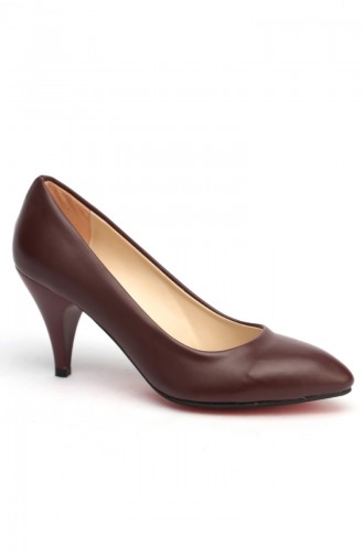 Women Stiletto Shoes 569-8-1111-011-05 Claret Red 569-8-1111-011-05