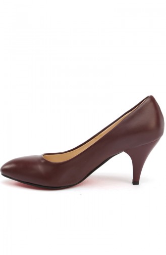 Women Stiletto Shoes 569-8-1111-011-05 Claret Red 569-8-1111-011-05
