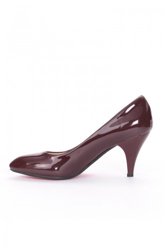 Women Stiletto Shoes 569-8-1111-011-15 Claret Red Rugan 569-8-1111-011-15