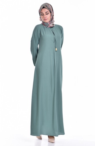 Plain Dress 4074-13 Dark Almond Green 4074-13
