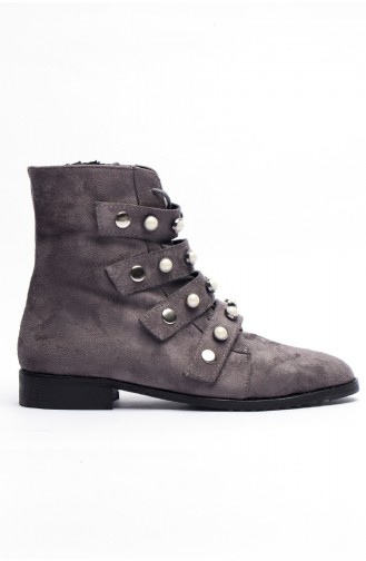 Women Boots 569-8-1057-02 Gray Suede 569-8-1057-02