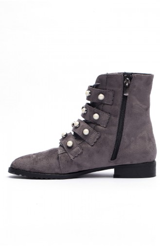 Women Boots 569-8-1057-02 Gray Suede 569-8-1057-02