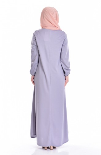 Elastic Arm Dress 0006-17 Gray 0006-17