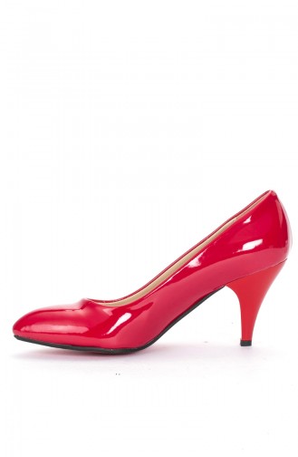 Female Stiletto Shoes 569-8-1111-011-11 Red Patent Leather 569-8-1111-011-11