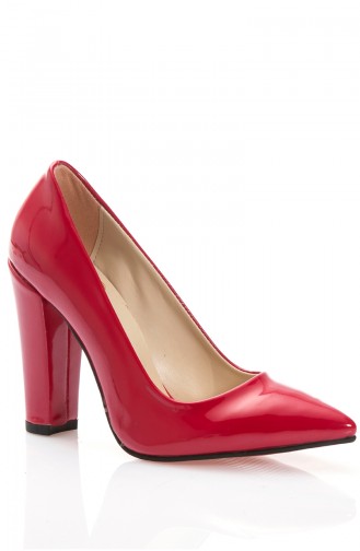 Female Stiletto Shoes 569-8-1111-025-14 Red Patent Leather 569-8-1111-025-14