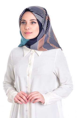 Navy Blue Hoofddoek 04