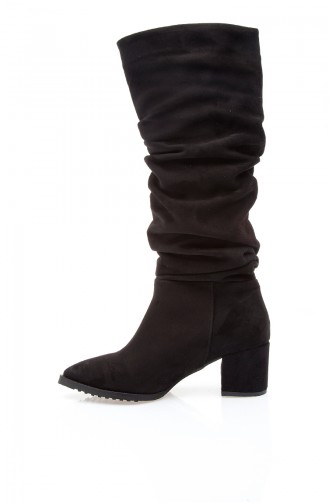Women Stretch Boots 569-8-1059-01 Black Suede 569-8-1059-01
