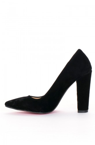 Women Stiletto Shoes 569-8-1111-025-09 Black Suede 569-8-1111-025-09
