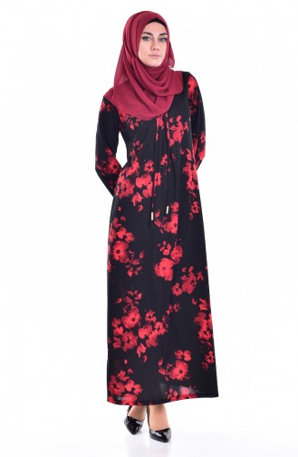 Lace Detailed Dress 1737-01 Black 1737-01