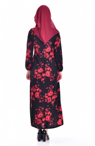 Lace Detailed Dress 1737-01 Black 1737-01