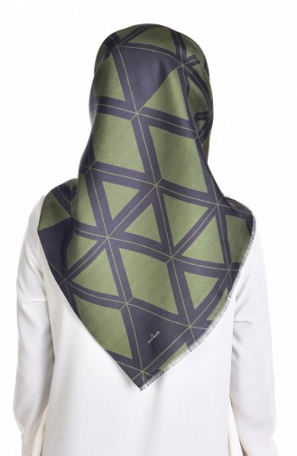 Digital Printed Taffeta Scarf 95075-02 Green 02