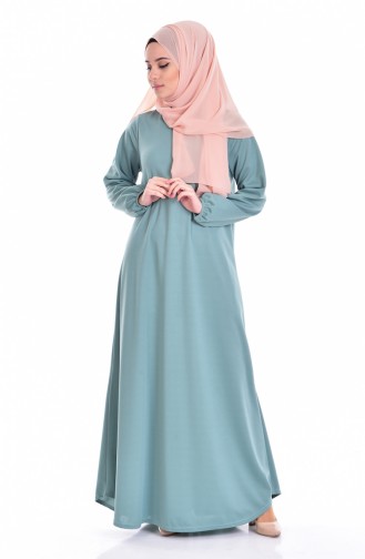 Hijab Kleid 0006-18 Wassergrün 0006-18
