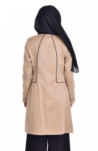 Buttoned Trench Coat 0627-01 Beige 0627-01