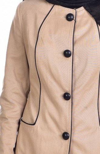 Buttoned Trench Coat 0627-01 Beige 0627-01