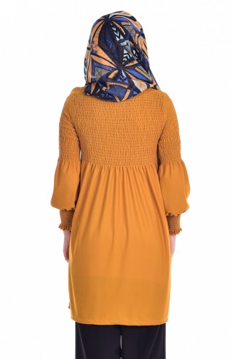 Ruched Tunic 3676-03 Mustard 3676-03